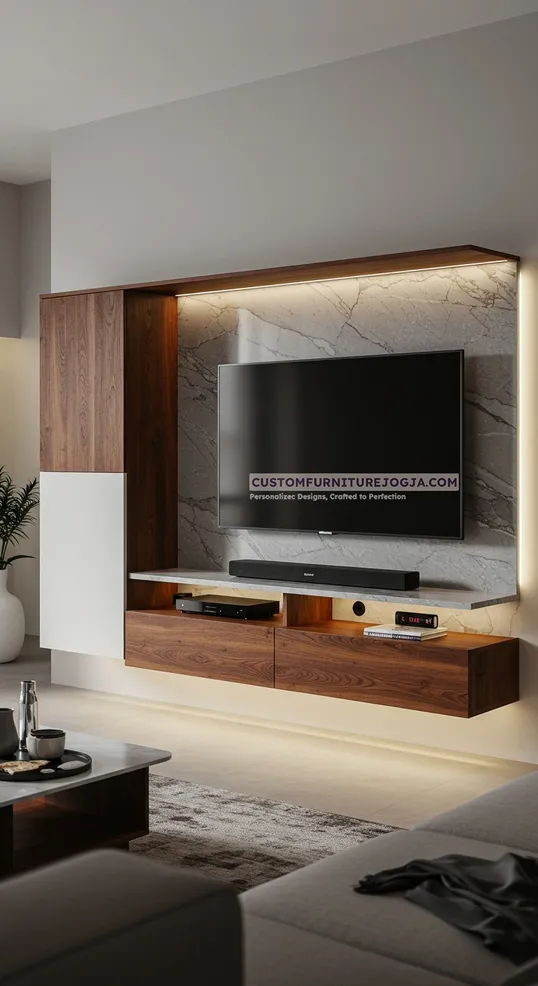 Jasa Pembuatan Cabinet tv kecil Jogja